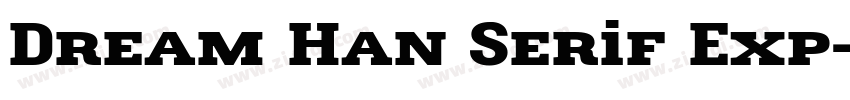 Dream Han Serif Exp字体转换